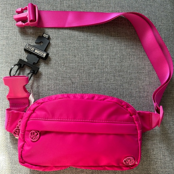 Steve Madden pink waist belt bag - Picture 1 of 9